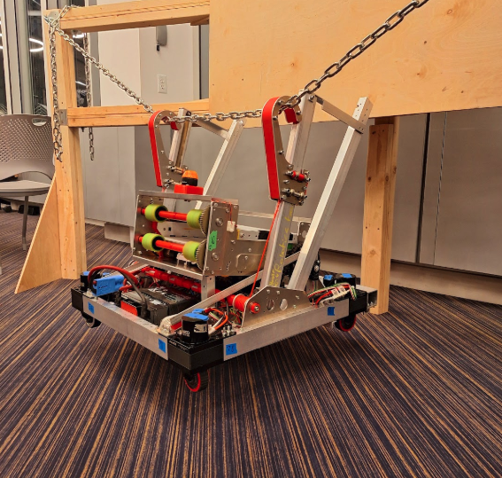 Robot on climb test rig