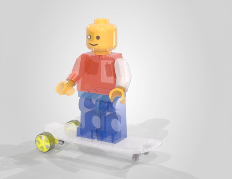 Transparent CAD render showing B.O.B.'s internal mounts