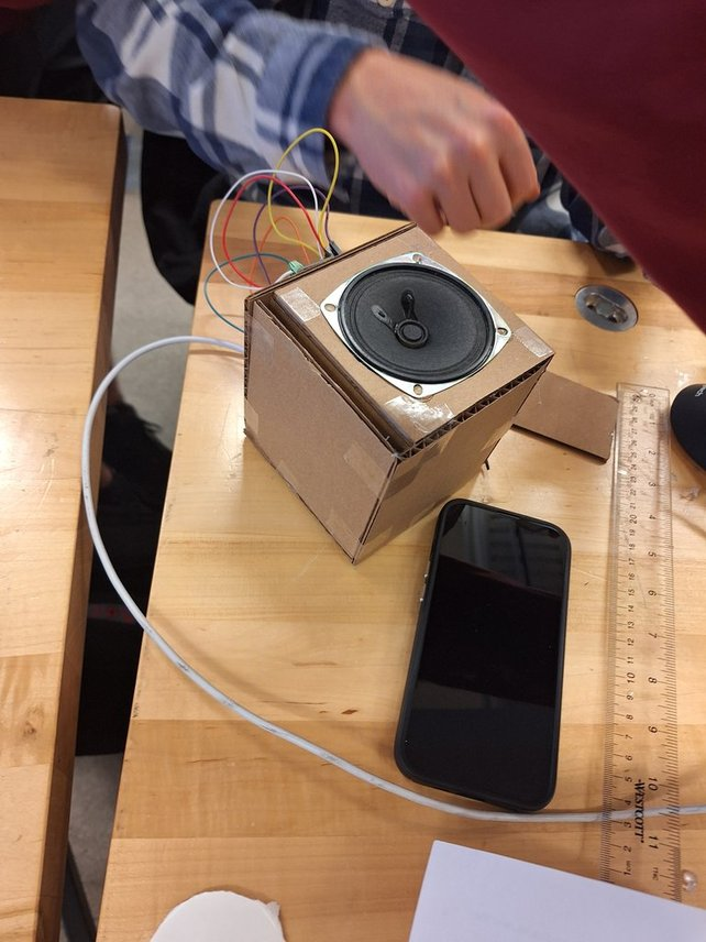 Speaker amp front view